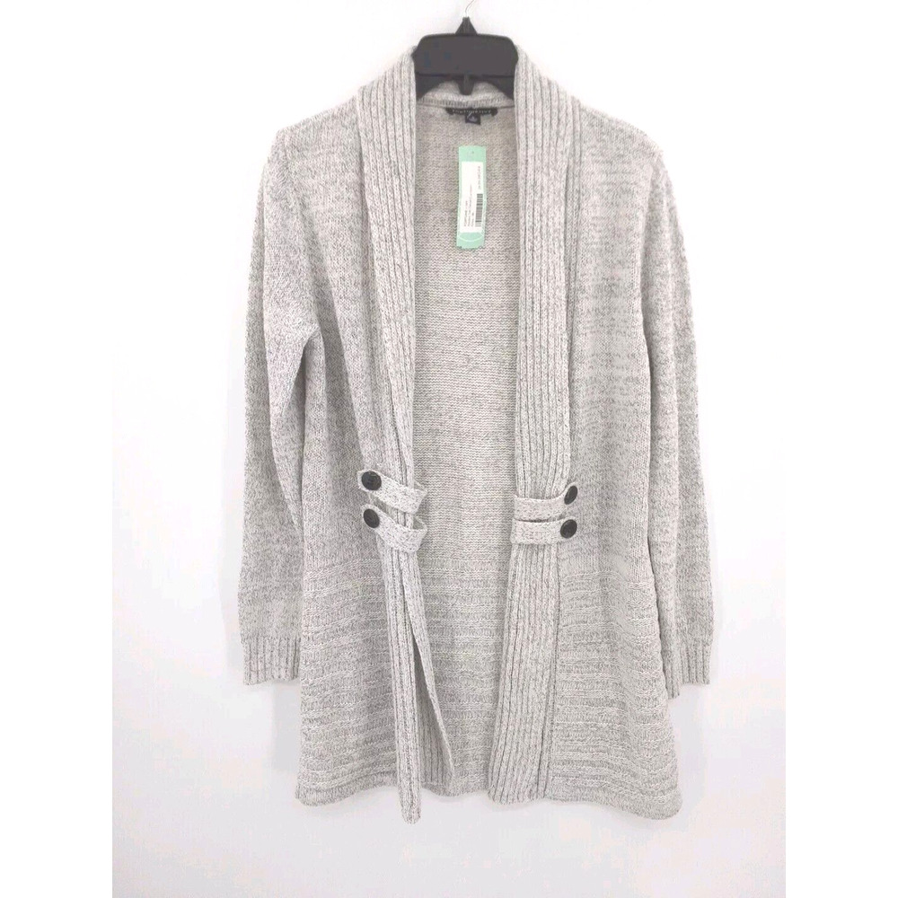 NWT Stitch Fix Fortune + Ivy Raiden Tab Detail Open Front Sweater Cardigan Sz M